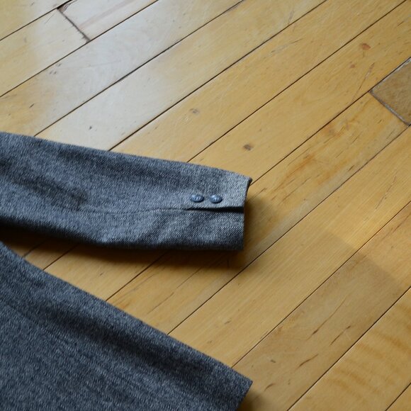 Pendleton Vintage Gray Wool Herringbone Preppy Academia Blazer Jacket Size 2 - Picture 13 of 15